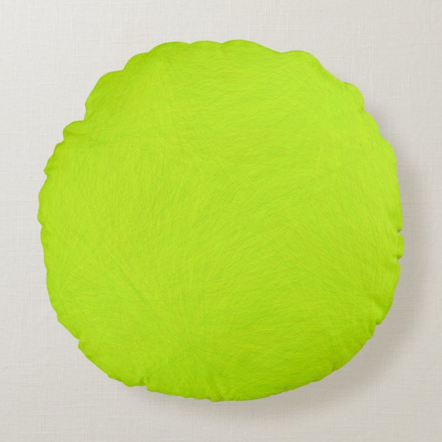 Cojín Redondo Lime verde abstracta (Anverso)