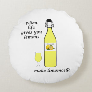 Cojín Redondo Limones a Limoncello