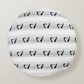 Cojín Redondo Liquid Blue Reverie — Contemporary Art Collection