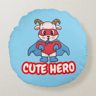Cojín Redondo Little Hero Cartoon