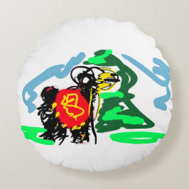 Cojín Redondo Llama  fun  