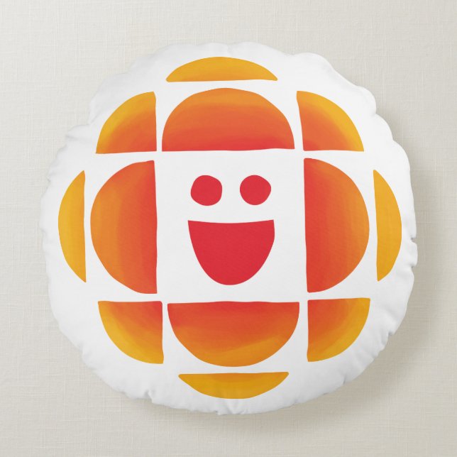 Cojín Redondo Logo de CBC Kids (Anverso)