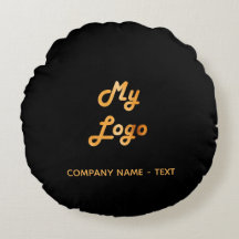 Logo de la empresa de negocios negro oro elegante