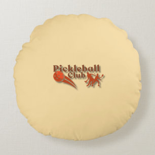 Cojín Redondo Logotipo del club de baloncesto - Engranajes y reg
