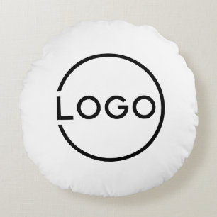 Cojín Redondo Logotipo Empresarial Personalizado