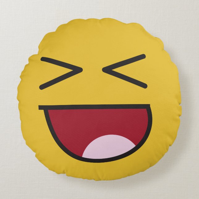 Cojín Redondo lol. emoji (Anverso)