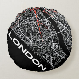 Cojín Redondo London Design Pillow