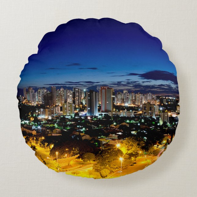 Cojín Redondo Londrina, el Brasil (Anverso)