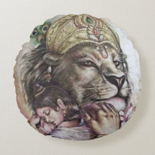 Cojín Redondo Lord Narasimha - Pillow