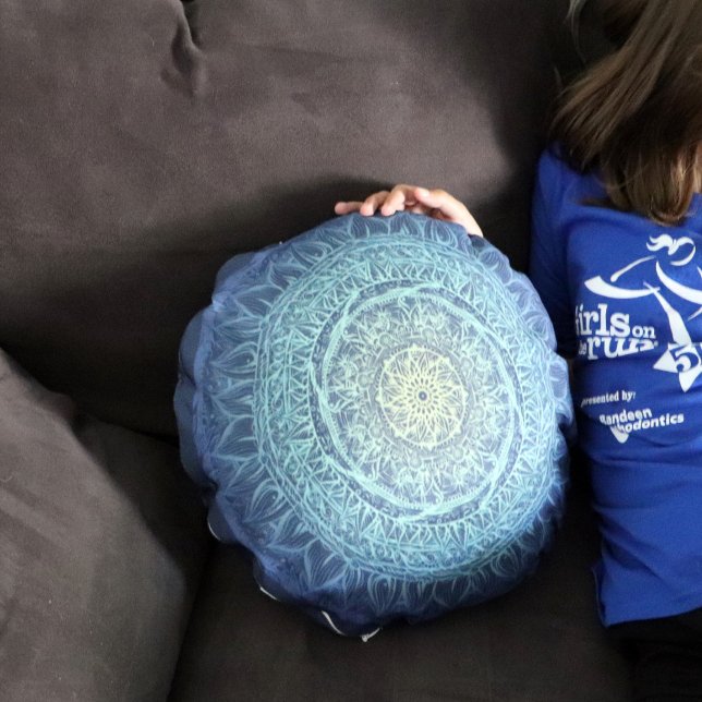Cojín Redondo Los amantes de la naturaleza Mandala Art Mandalas  (Subido por el creador)