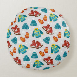 Cojín Redondo Los días fríos son agradables