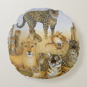 Cojín Redondo Los gatos grandes