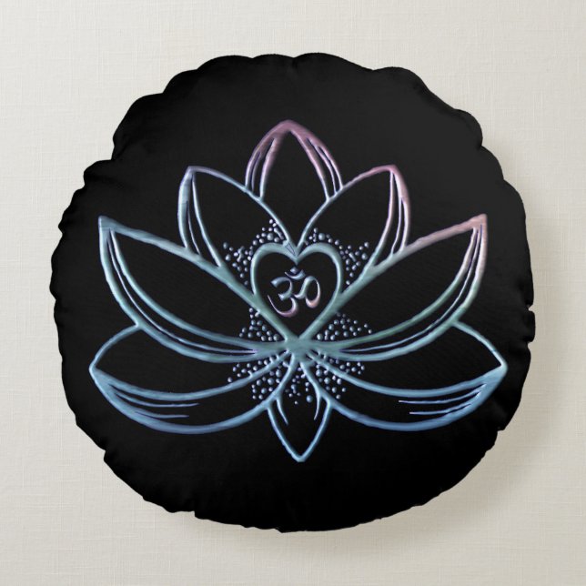 Cojín Redondo Lotus 1 (Anverso)