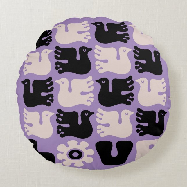 Cojín Redondo Love Dove (Anverso)