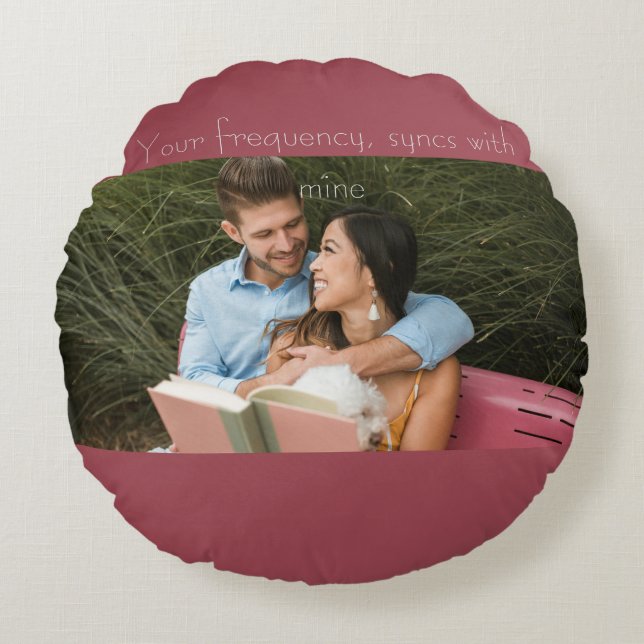 Cojín Redondo Love note (Anverso)