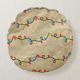 Cojín Redondo Luces de colores