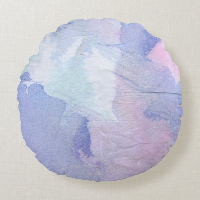 Cojín Redondo Luces septentrionales II (Anverso)