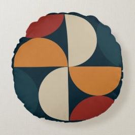 Cojín Redondo Luciérnaga moderna de cobre de mediados de siglo