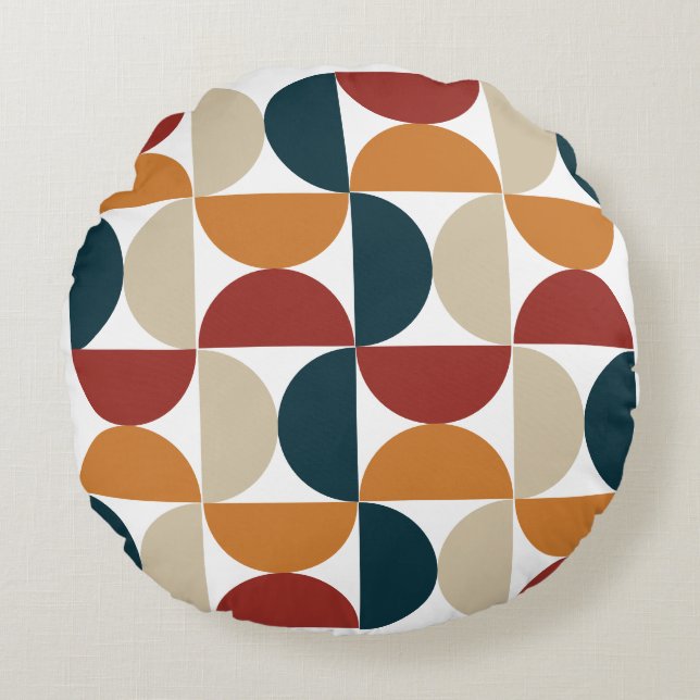 Cojín Redondo Luciérnaga moderna de cobre de mediados de siglo (Anverso)