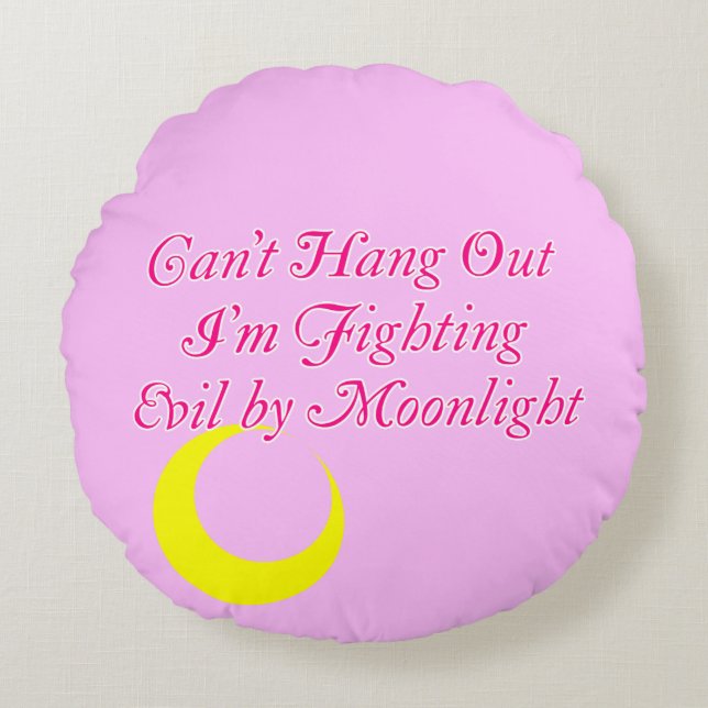 Cojín Redondo Luna de marinero (Anverso)