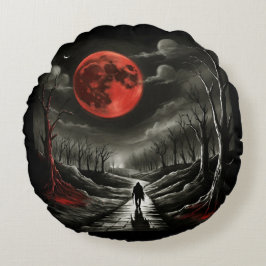 Cojín Redondo Luna de sangre