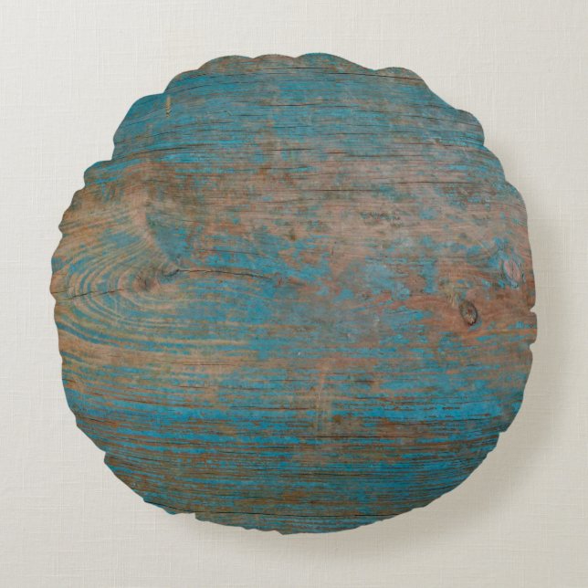 Cojín Redondo Madera de textura de fondo (Anverso)