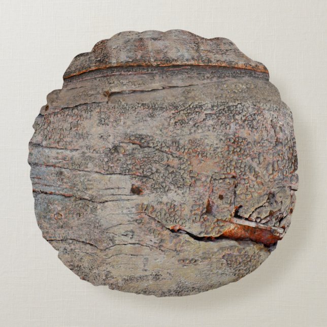 Cojín Redondo Madera marrón (Anverso)