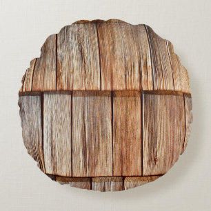 Cojín Redondo Madera marrón