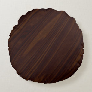Cojín Redondo Madera oscura