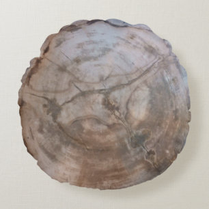 Cojín Redondo Madera Petrificada