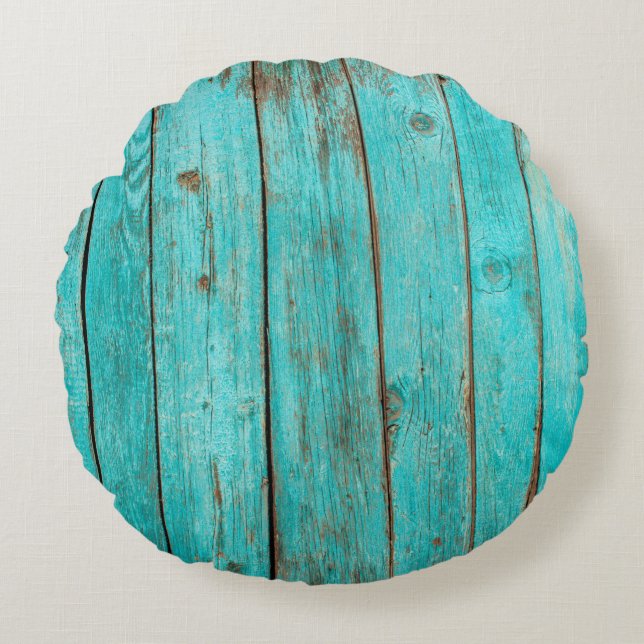 Cojín Redondo Madera Shabby Madera Madera contrachapada, playa,  (Anverso)