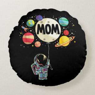 Cojín Redondo Madre del astronauta espacial Birthday