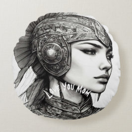 Cojín Redondo Madre Única Lujosa Ronda de Pilares