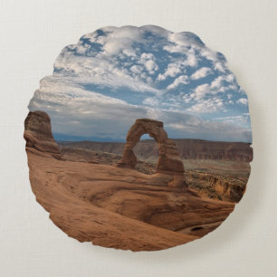 Cojín Redondo Madrugada en el arco delicado