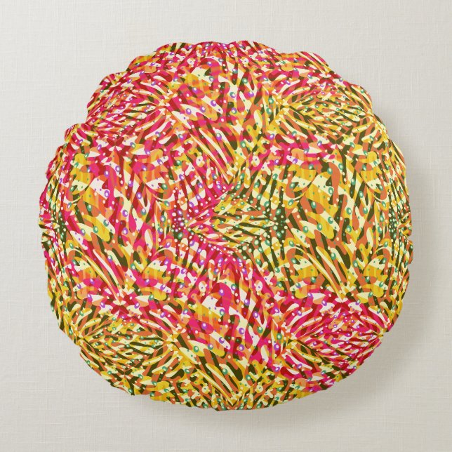 Cojín Redondo Magic Garden Whisper (Anverso)