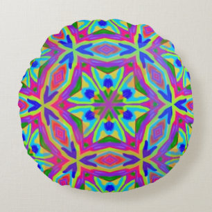 Cojín Redondo Magic Markers Mandala