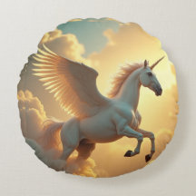 Magical alado unicornio nombre Monograma