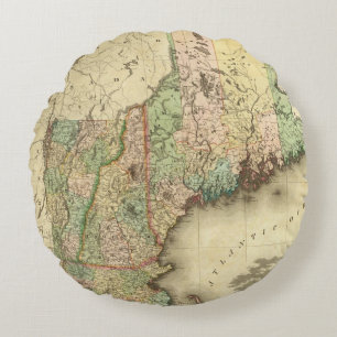 Cojín Redondo Maine, New Hampshire, Vermont, Massachusetts