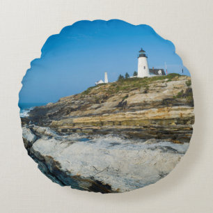 Cojín Redondo Maine, Pemaquid Point, Faro de Pemaquid Point