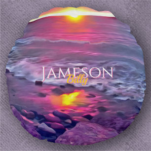 Cojín Redondo Malecon Sunset 0911