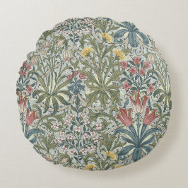 Cojín Redondo Malezas del bosque de William Morris