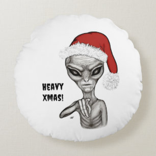 Cojín Redondo Malo Alien , Pesada Navidad !
