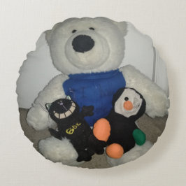 Cojín Redondo Malos gato, Archer, y Polory ideales