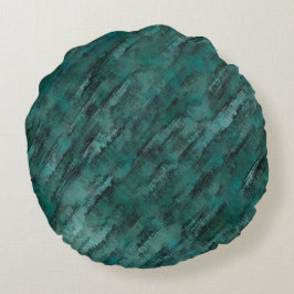 Cojín Redondo Mampostería cyan mal hecha