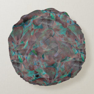 Cojín Redondo manchas marrones y cidaneses en yeso de pared inac