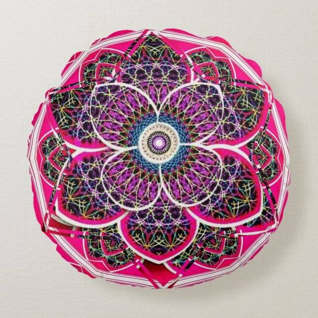 Cojín Redondo Mandala (Anverso)