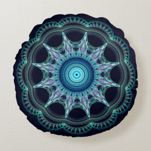 Cojín Redondo Mandala de estrellas