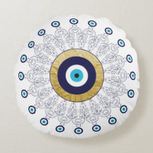 Mandala en oro blanco y azul