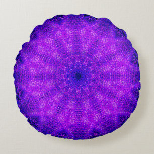 Cojín Redondo Mandala púrpura