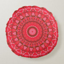 Mandalá Rojo Boho Decoración Geométrica Cálida y l